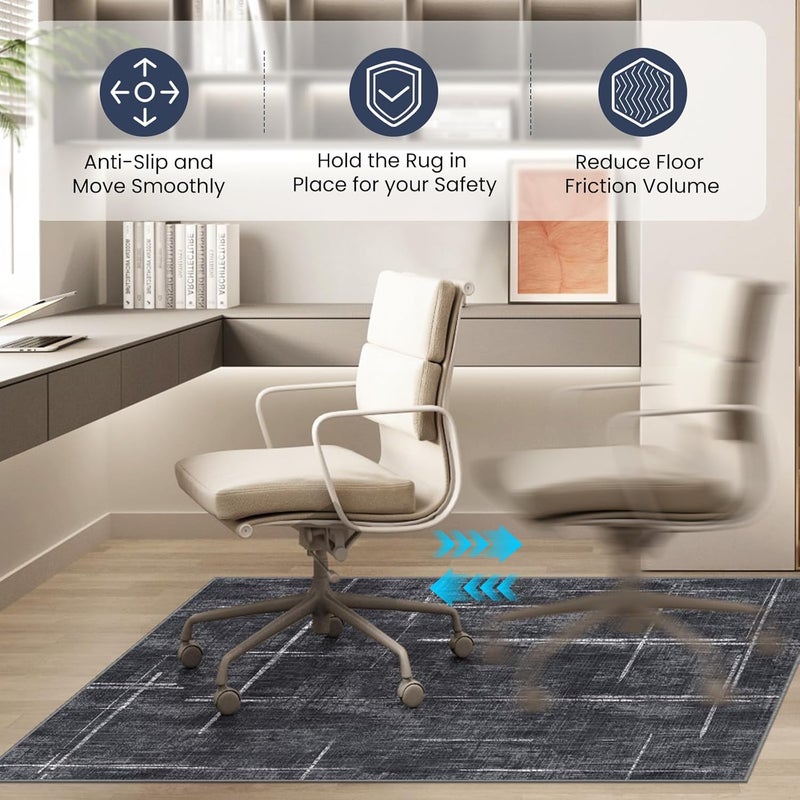 Lreedy Office Chair Mat for Hardwood Floor&Tile Floor,36"X 48" Heavy Duty Desk Chair Mat for Hard Floors,Under Desk Rug for Rolling Computer Chair,Anti Slip,Low Pile Carpet Floor - Image 5